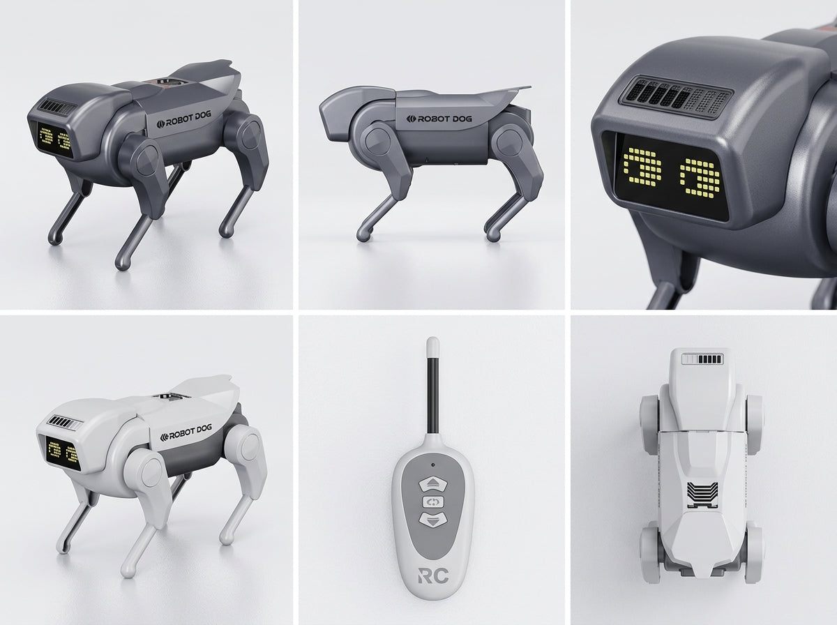 Perro Robot Inteligente Con Control Remo